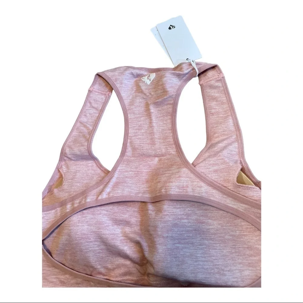 𝅺women's Best Wear MOVE SEAMLESS SPORTS BRA COLOR: Light Pink Marl